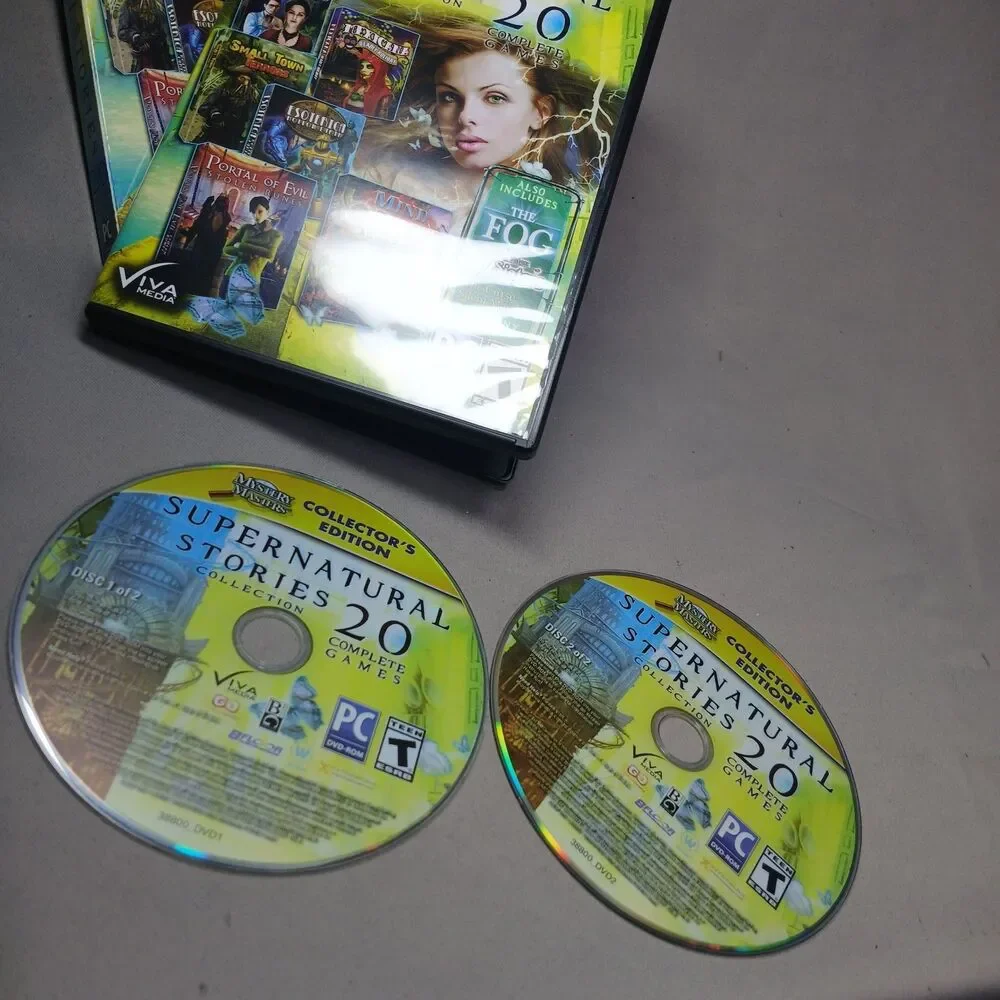 Supernatural Stories 20 Complete Games Teen PC DVD Game Hidden Objects Horror